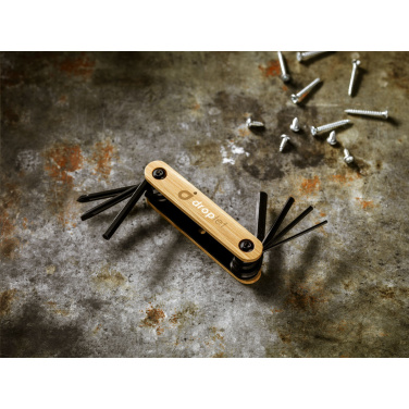 Logo trade advertising products image of: Bamboo Black Tool multi tool