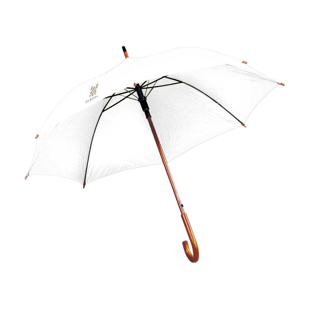 Logo trade corporate gifts picture of: FirstClass RCS RPET umbrella 23 inch