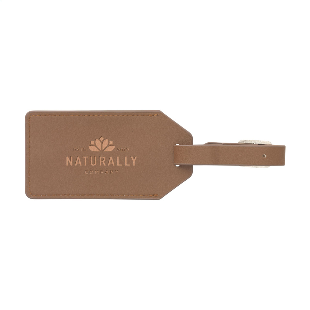 Logotrade promotional items photo of: Vegan Pineapple Leather Luggage Tag