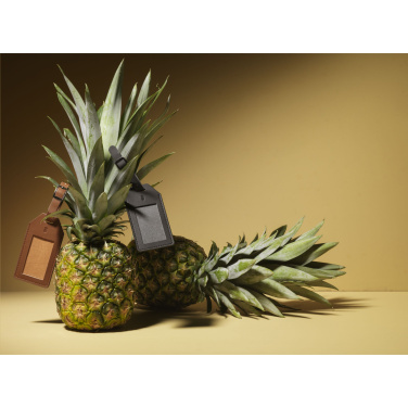 Logotrade promotional item picture of: Vegan Pineapple Leather Luggage Tag