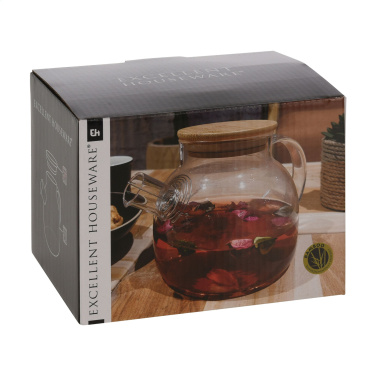 Logo trade promotional giveaway photo of: Teatime Glass Teapot