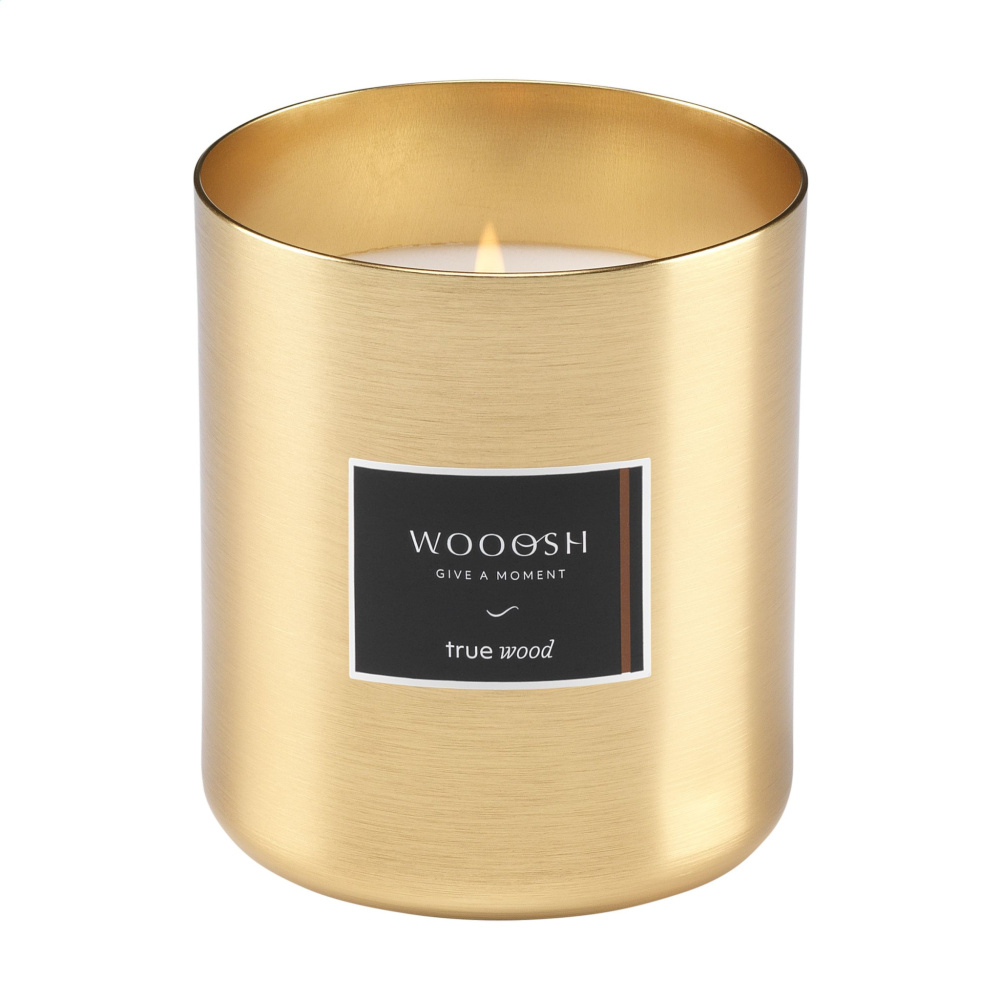 Logo trade promotional product photo of: Wooosh Scented Candle True Wood X-Mas