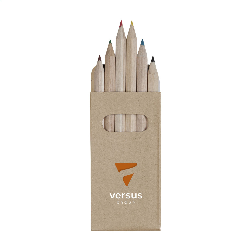 Logo trade advertising products picture of: SixColour coloured pencils