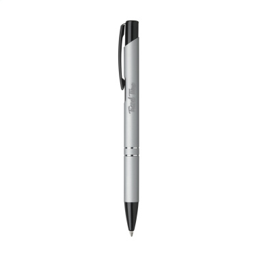 Logo trade promotional giveaway photo of: Ebony Rubberised pen