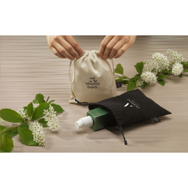 Logotrade promotional giveaway image of: Gift Pouch Natural GRS Recycled Cotton (150 g/m²) S