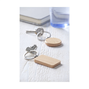 Logotrade corporate gifts photo of: WoodKey Circle keychain