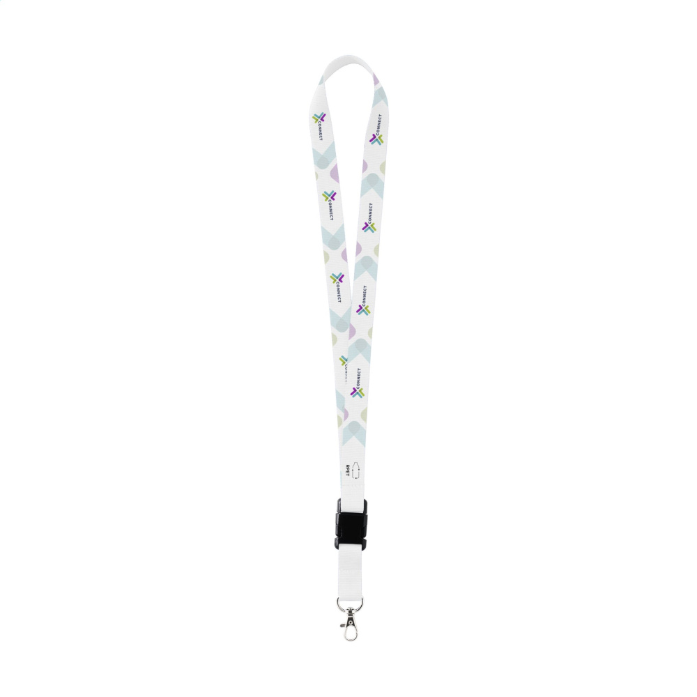 Logo trade promotional merchandise photo of: Lanyard Sublimation Buckle RPET 2 cm keycord