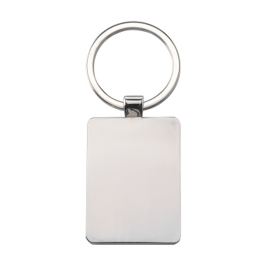 Logo trade promotional merchandise photo of: Bamboo Key Rectangle keyring