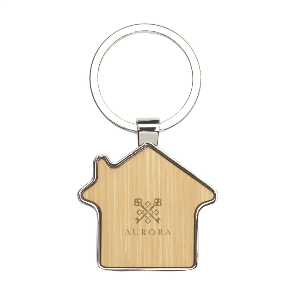 Logotrade corporate gift picture of: Casa bamboo keyring