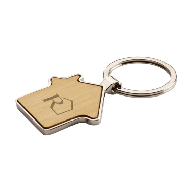 Logotrade corporate gift image of: Casa bamboo keyring