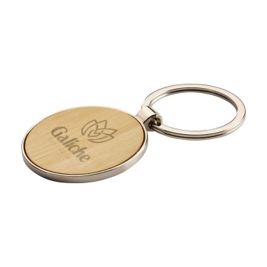 Logotrade promotional product image of: Bamboo Key Circle keyring