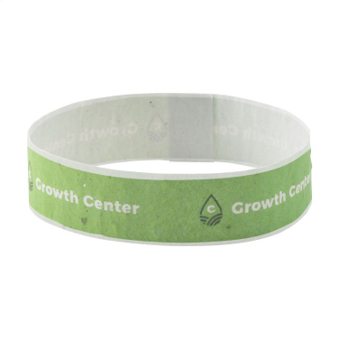 Logo trade business gifts image of: Seed Paper Festival Wristband