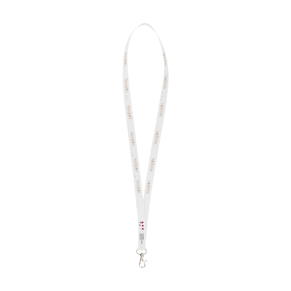 Logotrade promotional item picture of: Seed Paper Lanyard 2 cm