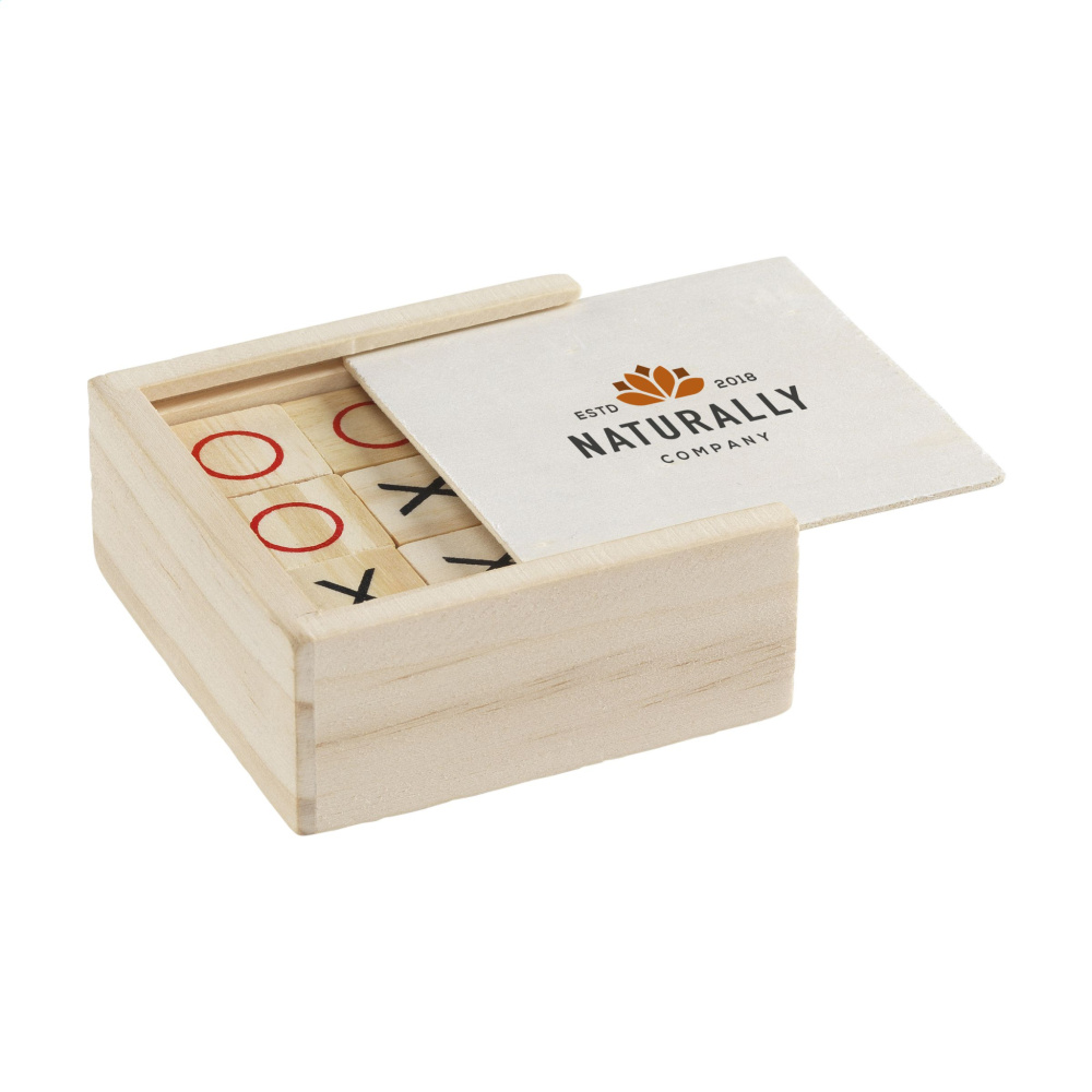 Logo trade promotional products image of: Tic Tac Toe Game Bamboo