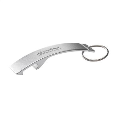 Logotrade promotional merchandise image of: Alu Opener GRS Recycled keyring