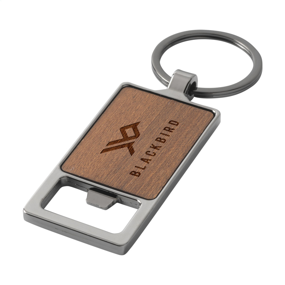 Logo trade corporate gifts image of: Sammy bottle opener / keyring