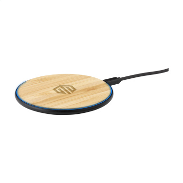 Logo trade advertising products picture of: Bamboo 10W Wireless Charger wireless fast charger