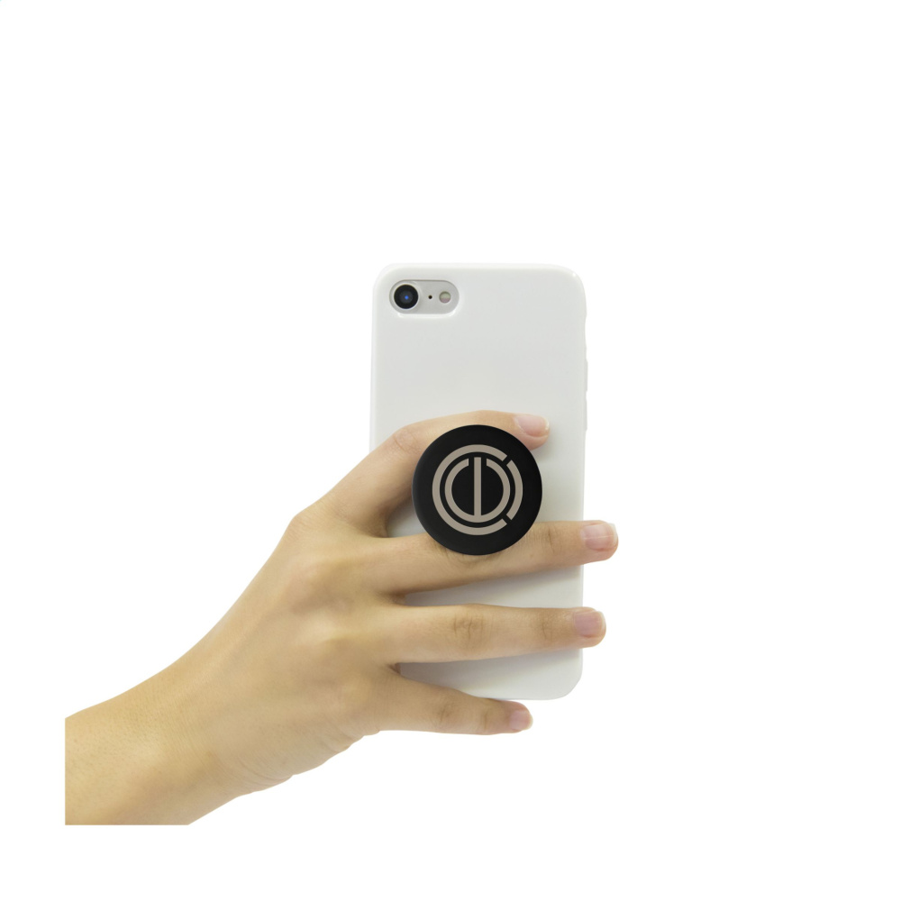 Logo trade promotional gifts image of: PopSockets® Aluminium telephone holder