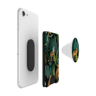 Logo trade promotional gifts image of: PopSockets® PopWallet+ card holder with PopGrip