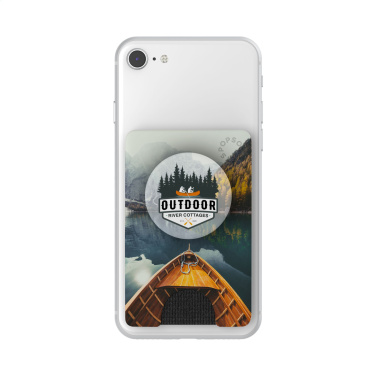 Logo trade promotional gifts image of: PopSockets® PopWallet+ card holder with PopGrip