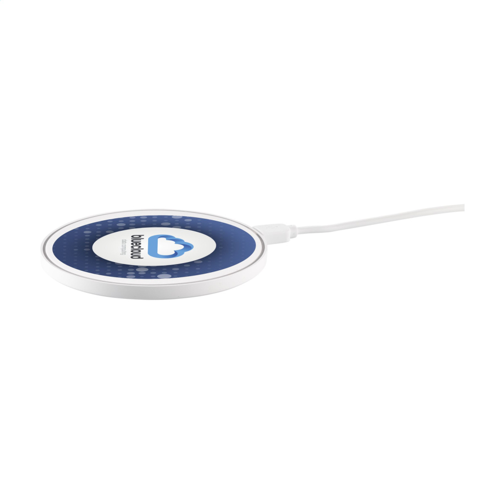 Logo trade promotional gifts picture of: Coil RCS Recycled Wireless Charger