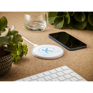 Logo trade promotional products image of: Coil RCS Recycled Wireless Charger