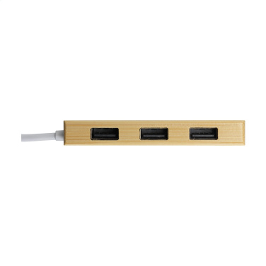 Logo trade promotional merchandise picture of: Bamboo USB Hub