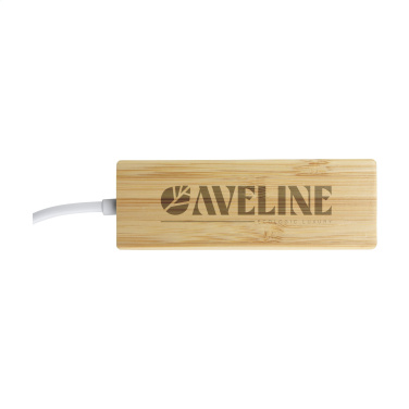 Logo trade promotional merchandise picture of: Bamboo USB Hub