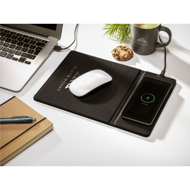 Logotrade advertising product image of: RCS Recycled Wireless Charging Mousepad