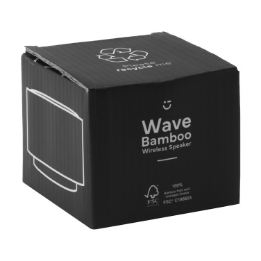 Logo trade corporate gifts picture of: Wave Bamboo Wireless Speaker