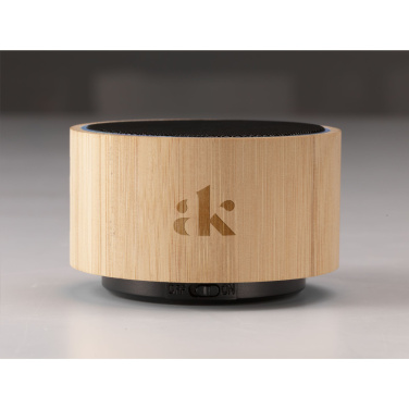 Logo trade promotional gifts picture of: Wave Bamboo Wireless Speaker