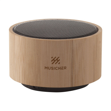 Logo trade advertising products image of: Wave Bamboo Wireless Speaker