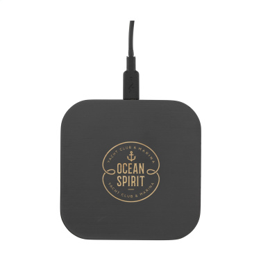 Logotrade promotional giveaway image of: Bamboo Wireless Charger 15W