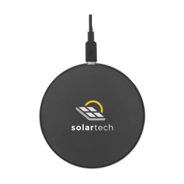 Logo trade promotional merchandise picture of: Tecco GRS Recycled Alu 15W Wireless Charger