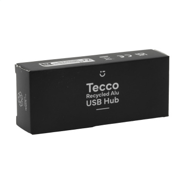 Logo trade promotional merchandise photo of: Tecco GRS Recycled Alu USB Hub