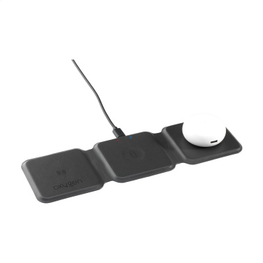 Logo trade promotional item photo of: TriCharge RCS  Recycled PU Wireless Charger