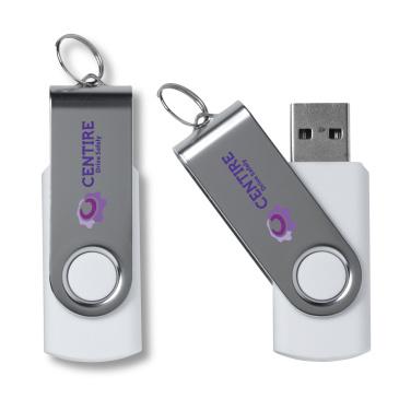 Logo trade business gifts image of: USB Twist from stock 4 GB