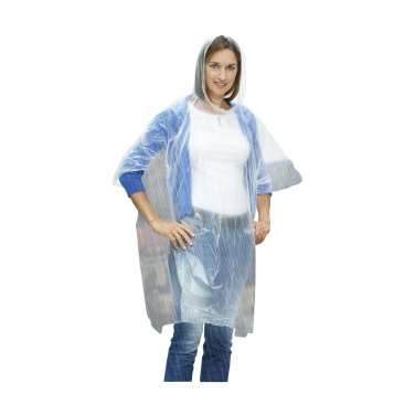 Logo trade promotional merchandise photo of: Clear poncho/raincoat