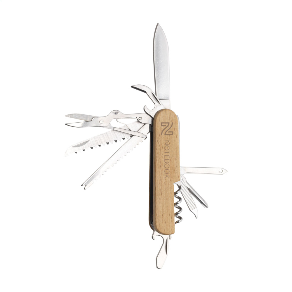 Logo trade corporate gifts picture of: Beechwood Pocket knife