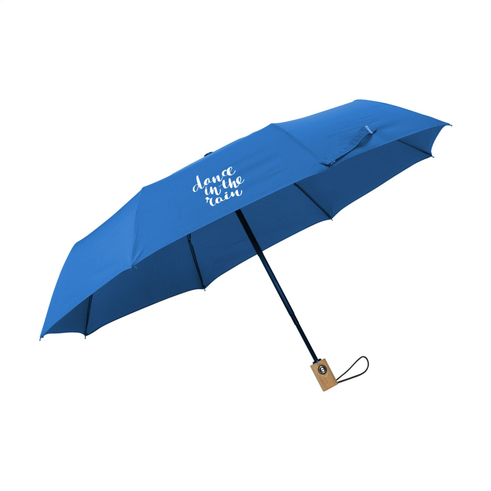 Logo trade promotional giveaways image of: Michigan foldable RCS RPET umbrella 21 inch