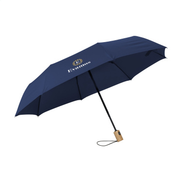 Logo trade promotional giveaways image of: Michigan foldable RCS RPET umbrella 21 inch