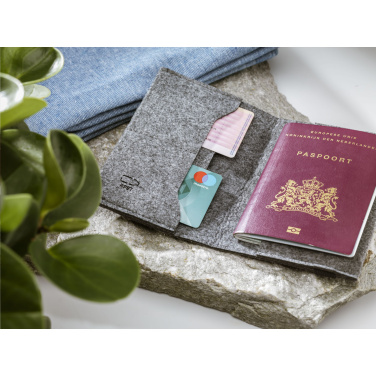 Logotrade promotional item image of: Identify GRS RPET Felt passport holder