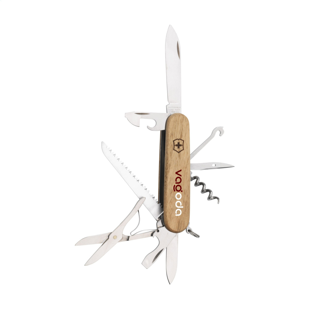 Logo trade advertising product photo of: Victorinox Huntsman Wood pocket knife