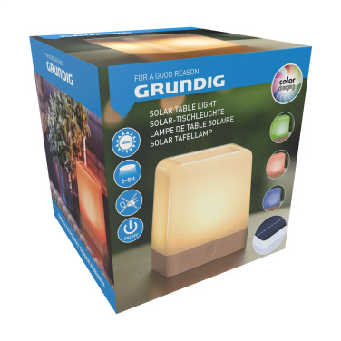 Logo trade promotional giveaways image of: Grundig Lumo Solar Table Lamp