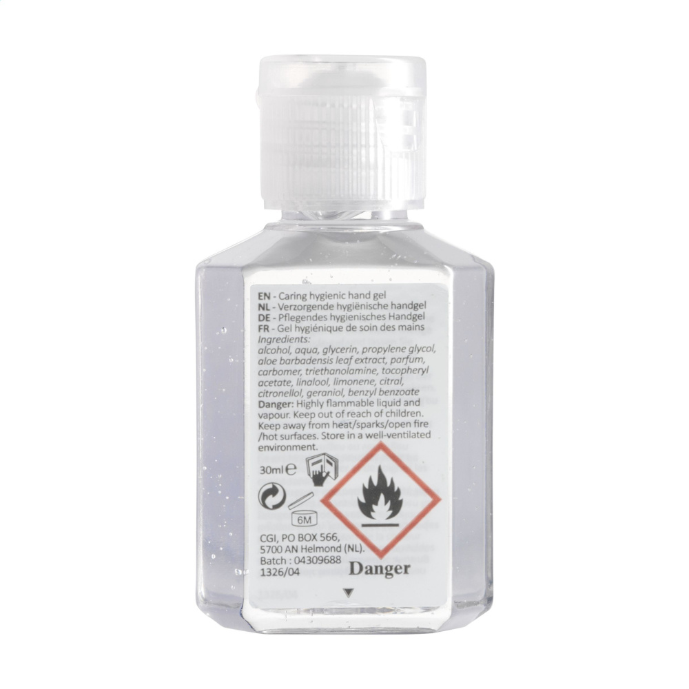 Logo trade promotional products picture of: Caring Hygienic Hand Gel 30 ml