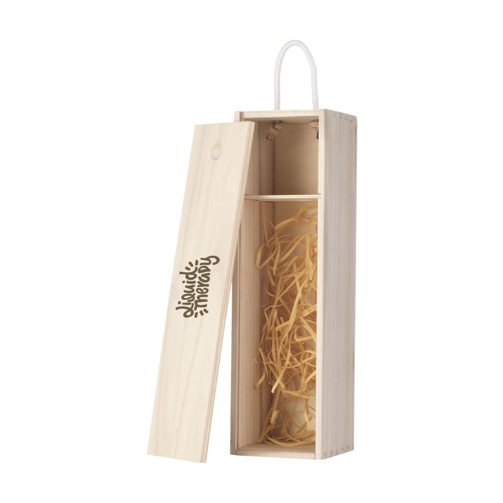 Logo trade promotional giveaways image of: WineWood wine box