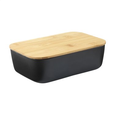 Logo trade promotional gift photo of: Midori Bamboo Lunchbox