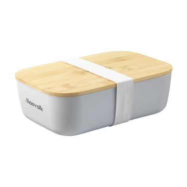 Logo trade promotional merchandise picture of: Midori Bamboo Lunchbox