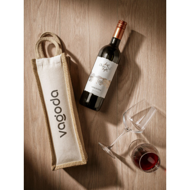 Logo trade promotional items picture of: Jute Canvas Wine Bag