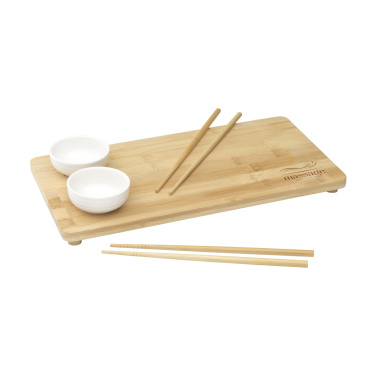 Logo trade promotional items picture of: Temaki Bamboo Sushi Tray gift set